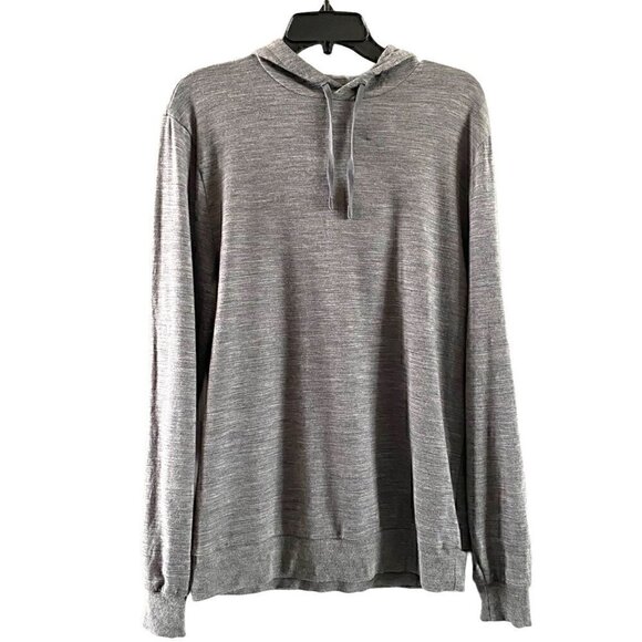 Icebreaker Mens Shifter Wool Blend Hoodie Sweater Small Gritstone Heather Gray - Picture 1 of 12